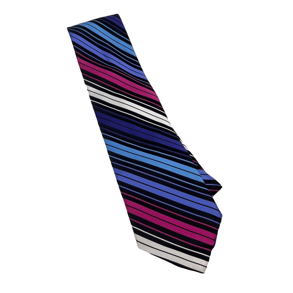 City‎ of London 100% Imported Silk Men's Tie Striped Made in USA NWT